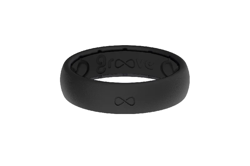 Glamorous Jewelry, Glamorous Deals – Shop Now Solid Midnight Black Thin Ring