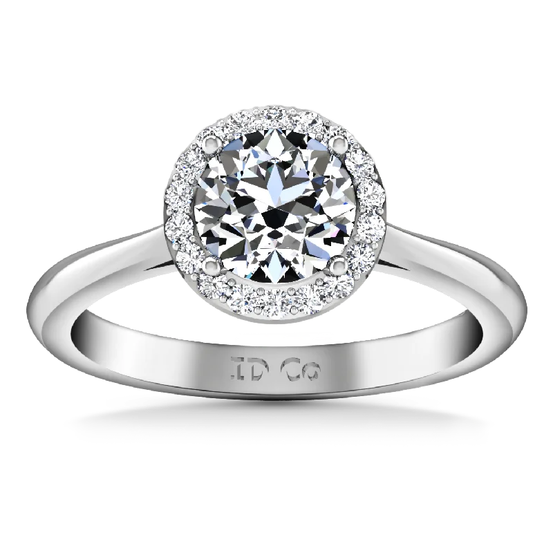 Trending Jewelry Now Available At Exclusive Prices Halo Engagement Ring Etoile 14K White Gold Trending Jewelry Now Available At Exclusive Prices Halo Engagement Ring Etoile 14K White Gold