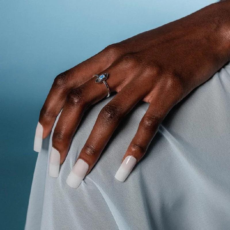 Limited-Time Jewelry Discounts – Shine Without The Splurge IVAN. Gothic Window Opalite Ring - Silver