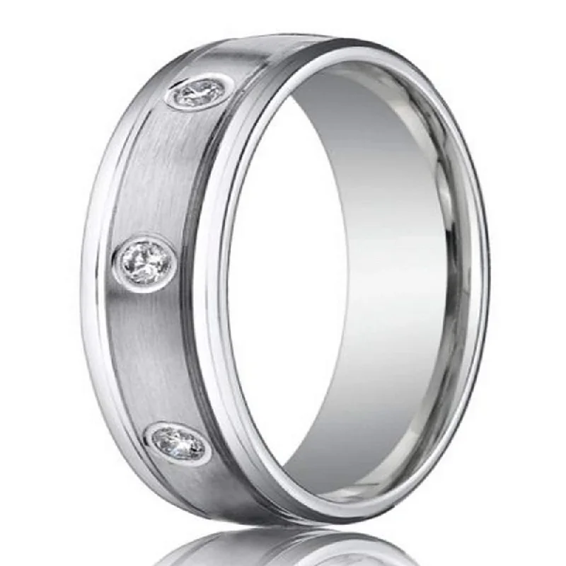 Affordable Luxury Jewelry For Every Occasion 6mm Men’s 950-Platinum Bezel-Set Diamonds Wedding Band Affordable Luxury Jewelry For Every Occasion 6mm Men’s 950-Platinum Bezel-Set Diamonds Wedding Band