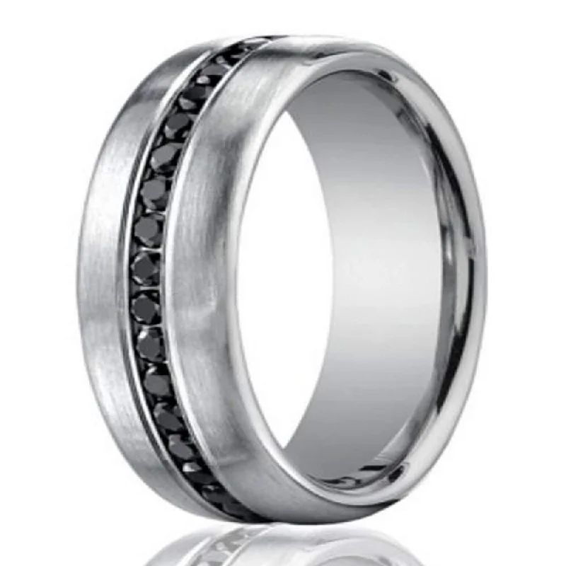 Elegant Rose Gold Jewelry For A Stylish Touch 7.5mm Men’s 950-Platinum Black Diamond Eternity Wedding Band Elegant Rose Gold Jewelry For A Stylish Touch 7.5mm Men’s 950-Platinum Black Diamond Eternity Wedding Band
