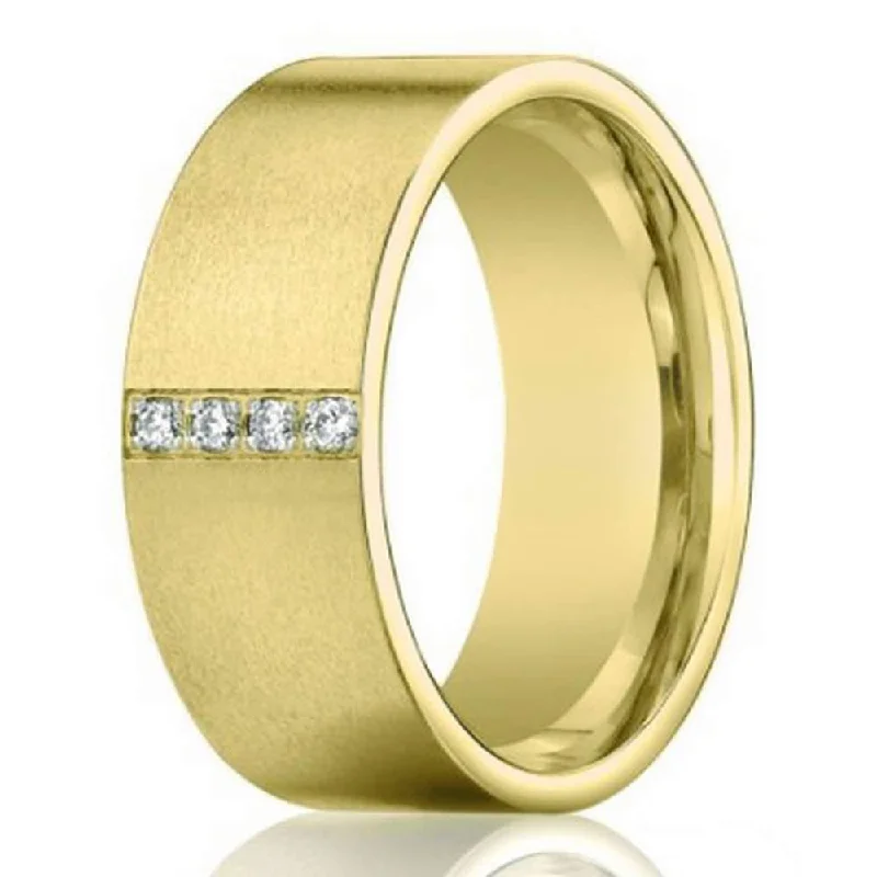 Exclusive Jewelry Sale – Sparkle For Less 8mm 14k Yellow Gold Mens Pave Diamond Wedding Band Exclusive Jewelry Sale – Sparkle For Less 8mm 14k Yellow Gold Mens Pave Diamond Wedding Band