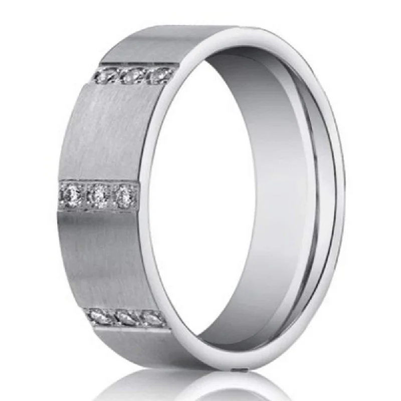Shop Stylish Jewelry Now And Save Big 6mm Men’s 14k White Gold Wedding Band Pave Diamond Rows Shop Stylish Jewelry Now And Save Big 6mm Men’s 14k White Gold Wedding Band Pave Diamond Rows