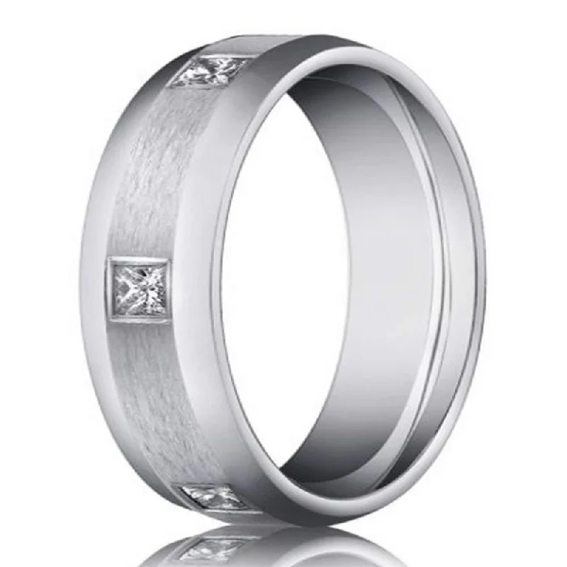Buy More, Save More On Stunning Jewelry Pieces Men's White Gold Wedding Ring with 6 Diamonds | 6mm Buy More, Save More On Stunning Jewelry Pieces Men's White Gold Wedding Ring with 6 Diamonds | 6mm