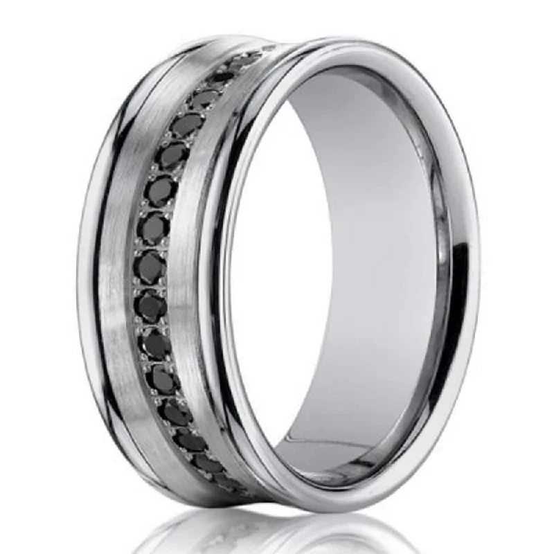 Exclusive Jewelry Bundles At Discounted Prices Men's White Gold Wedding Ring with 16 Diamonds | 7.5mm Exclusive Jewelry Bundles At Discounted Prices Men's White Gold Wedding Ring with 16 Diamonds | 7.5mm