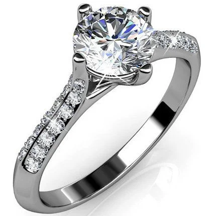 Make Every Moment Shine – Jewelry Discounts Available Leona 18k White Gold Ring with Swarovski Crystal - Final Sale Make Every Moment Shine – Jewelry Discounts Available Leona 18k White Gold Ring with Swarovski Crystal - Final Sale