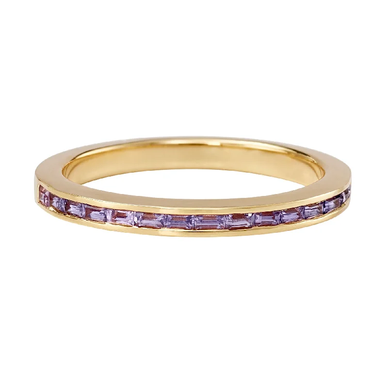 Must-Have Jewelry At Unbelievable Discounts Lilac Sapphire Baguette Eternity Band