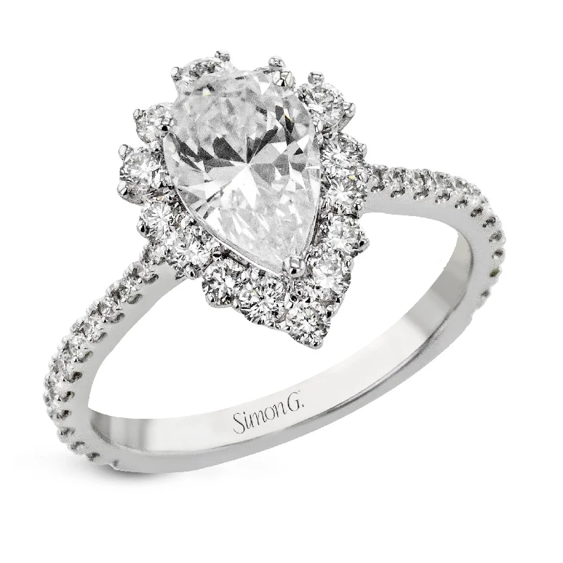 Premium Jewelry Now Available At Special Discounts Pear-Cut Halo Engagement Ring In 18k Gold With Diamonds Premium Jewelry Now Available At Special Discounts Pear-Cut Halo Engagement Ring In 18k Gold With Diamonds