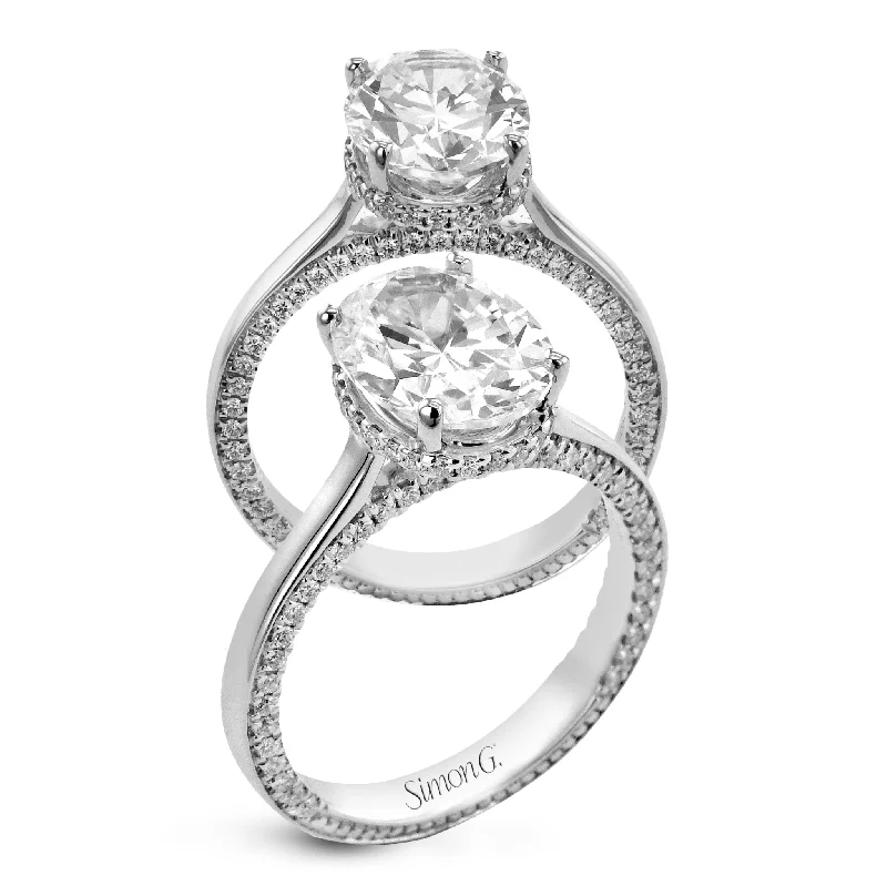 Flash Sale On Exquisite Jewelry – Don't Miss Out Oval-cut Hidden Halo Engagement Ring in 18k Gold with Diamonds Flash Sale On Exquisite Jewelry – Don't Miss Out Oval-cut Hidden Halo Engagement Ring in 18k Gold with Diamonds