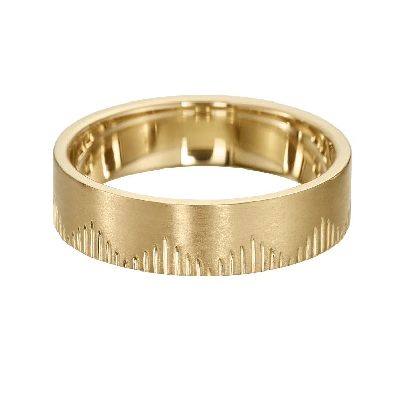 Huge Markdowns On Premium Jewelry Styles Matte Gold Pyramid Engraved Full Eternity Wedding Band Huge Markdowns On Premium Jewelry Styles Matte Gold Pyramid Engraved Full Eternity Wedding Band