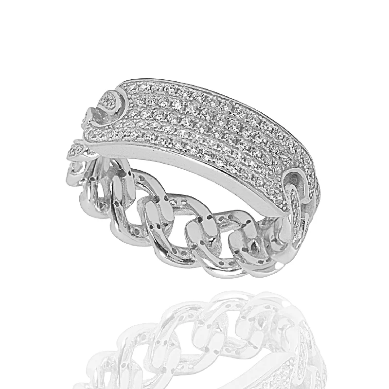 Buy More, Save More – Special Jewelry Discounts Mila 18k White Gold Plated Infinity Chain Link Ring - Final Sale Buy More, Save More – Special Jewelry Discounts Mila 18k White Gold Plated Infinity Chain Link Ring - Final Sale