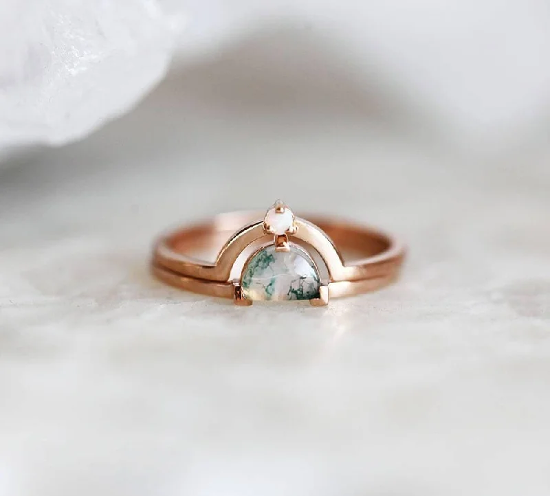 Affordable Luxury Jewelry – Style At A Great Price Anastasia Moss Agate Ring Set