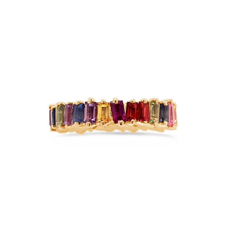 The Perfect Jewelry Piece At The Perfect Price Rainbow Baguette Eternity Ring