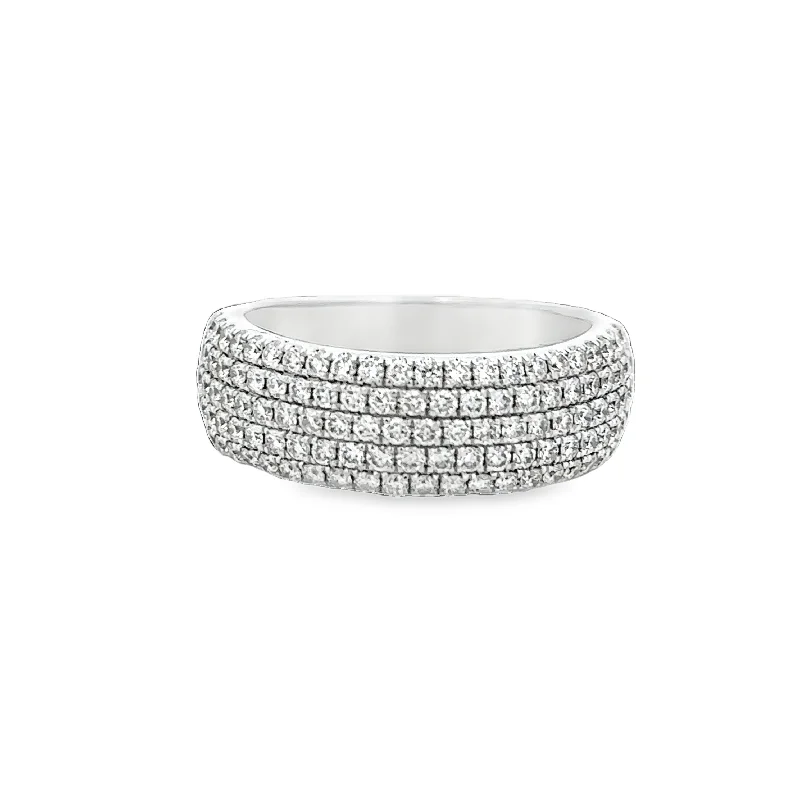 Trending Jewelry Styles Now At Limited-Time Discounts Multirow Diamond Band in White Gold Trending Jewelry Styles Now At Limited-Time Discounts Multirow Diamond Band in White Gold