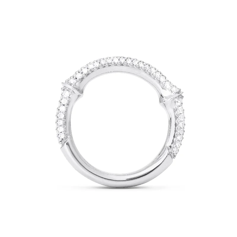 High-End Sparkle, Low-End Prices – Jewelry Sale Live Nature Half Pavé 18K Whitegold Ring w. Diamonds High-End Sparkle, Low-End Prices – Jewelry Sale Live Nature Half Pavé 18K Whitegold Ring w. Diamonds