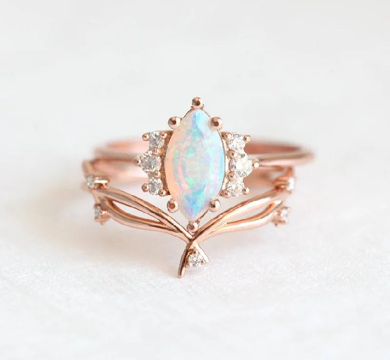 Your Dream Jewelry At Dream Prices – Shop Now Opal Ring Set, 14K Rose Gold Diamond Ring Your Dream Jewelry At Dream Prices – Shop Now Opal Ring Set, 14K Rose Gold Diamond Ring