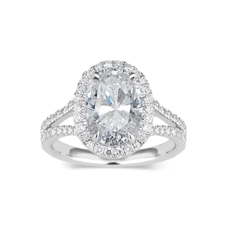 Handcrafted Jewelry Sale – Unique Designs At Low Prices Oval Halo Diamond Engagement Ring with Split Shank Handcrafted Jewelry Sale – Unique Designs At Low Prices Oval Halo Diamond Engagement Ring with Split Shank