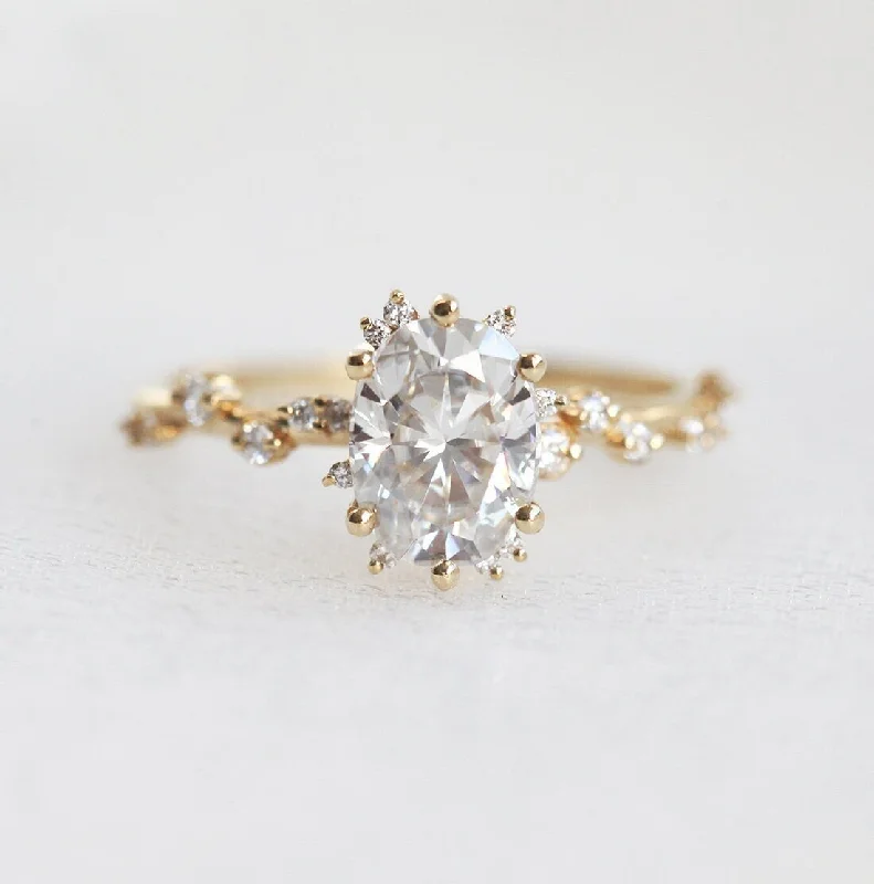 Accessorize For Less – Luxury Jewelry At Affordable Prices Bokeh Oval Diamond Ring
