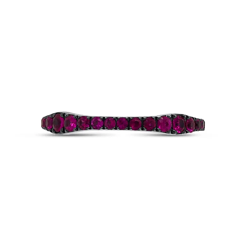 Don't Miss Our Biggest Jewelry Sale Of The Season Pink Sapphire Curvy Eternity Band