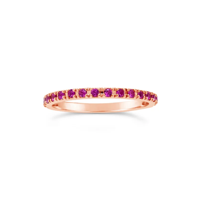 Limited-Stock Jewelry Sale – Once It's Gone, It's Gone Pink Sapphire Eternity Band