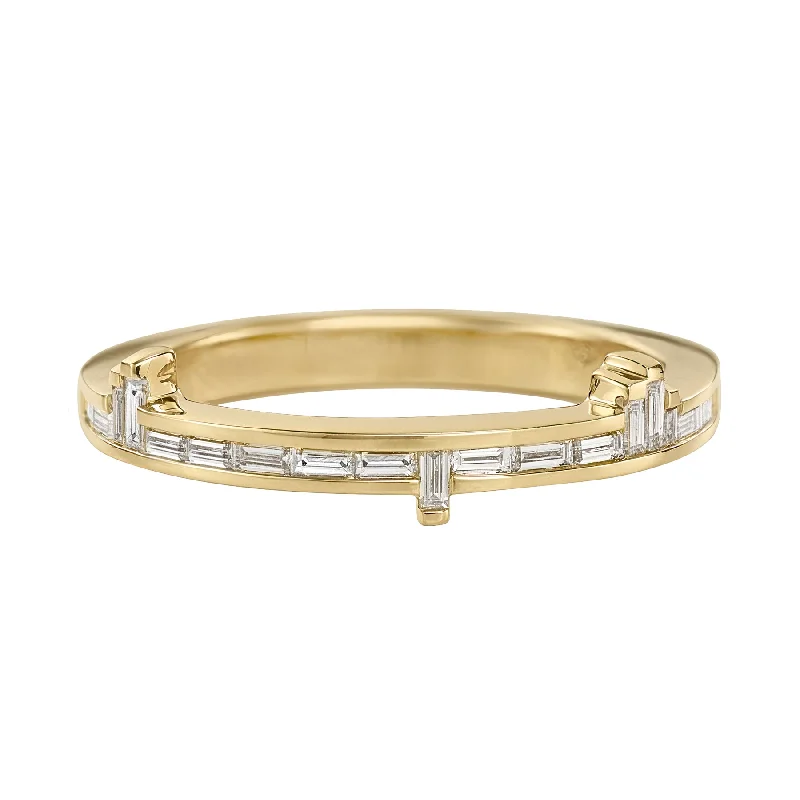 Timeless Elegance Now At Special Discounts Pixel Diamond Baguette Ring