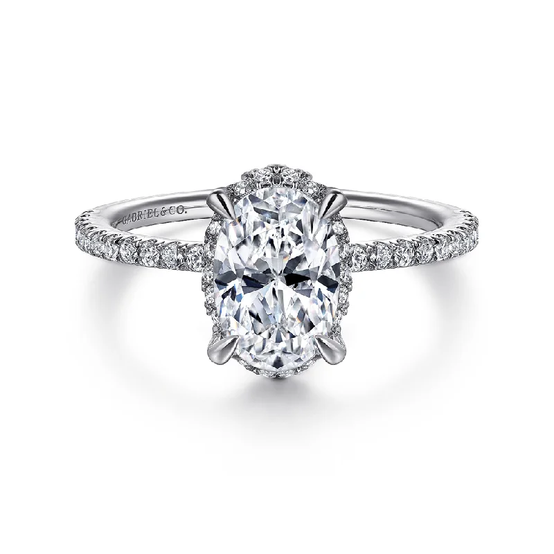 Flash Sale On Exquisite Jewelry – Don't Miss Out Platinum 'Hart' Hidden Halo Oval Diamond Engagement Ring Flash Sale On Exquisite Jewelry – Don't Miss Out Platinum 'Hart' Hidden Halo Oval Diamond Engagement Ring