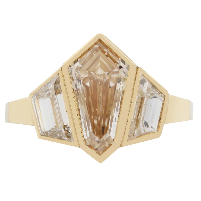 Discounted Jewelry For A Glamorous Look Prism Diamond Shield Ring