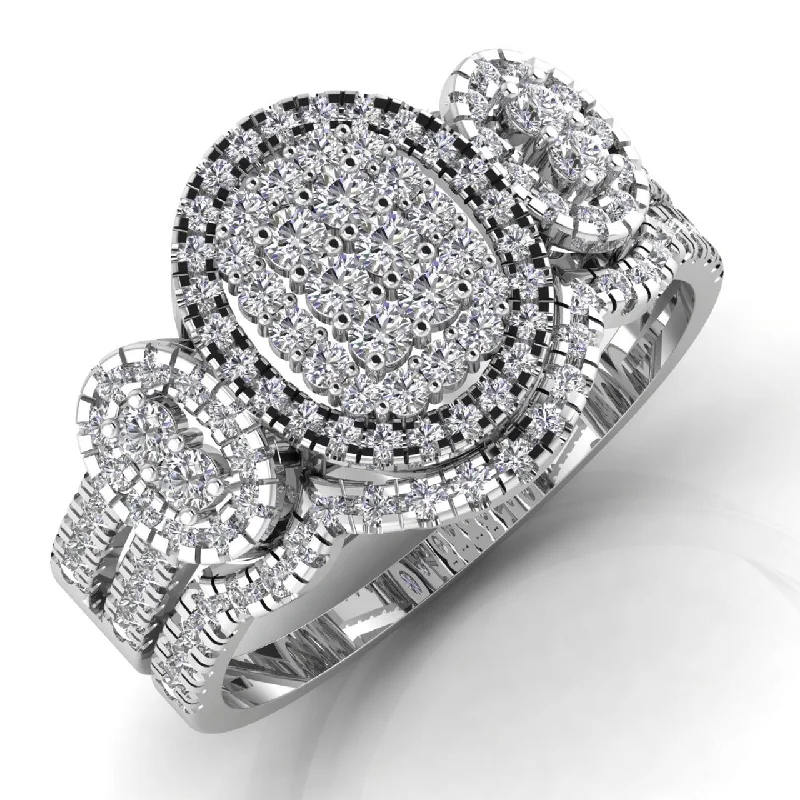 Once-A-Year Jewelry Deals – Shop Before They’Re Gone Regina Oval Cluster Natural Diamond Bride Set Once-A-Year Jewelry Deals – Shop Before They’Re Gone Regina Oval Cluster Natural Diamond Bride Set