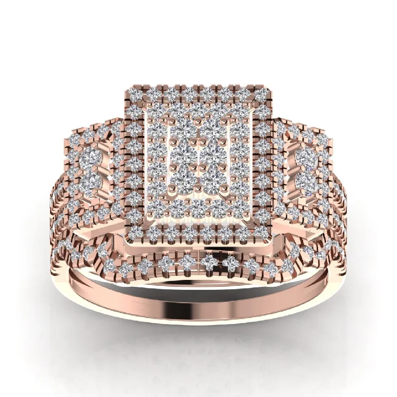 Best Jewelry Sale Prices – Limited-Time Offer Regina Radiant Cluster Natural Diamond Bride Set Best Jewelry Sale Prices – Limited-Time Offer Regina Radiant Cluster Natural Diamond Bride Set