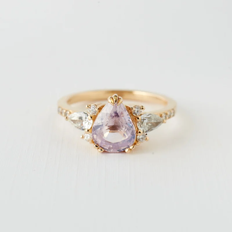 Jewelry Clearance – Final Chance To Save Big Rosalind Ring - 2.07 Carat Pink Pear Sapphire Jewelry Clearance – Final Chance To Save Big Rosalind Ring - 2.07 Carat Pink Pear Sapphire