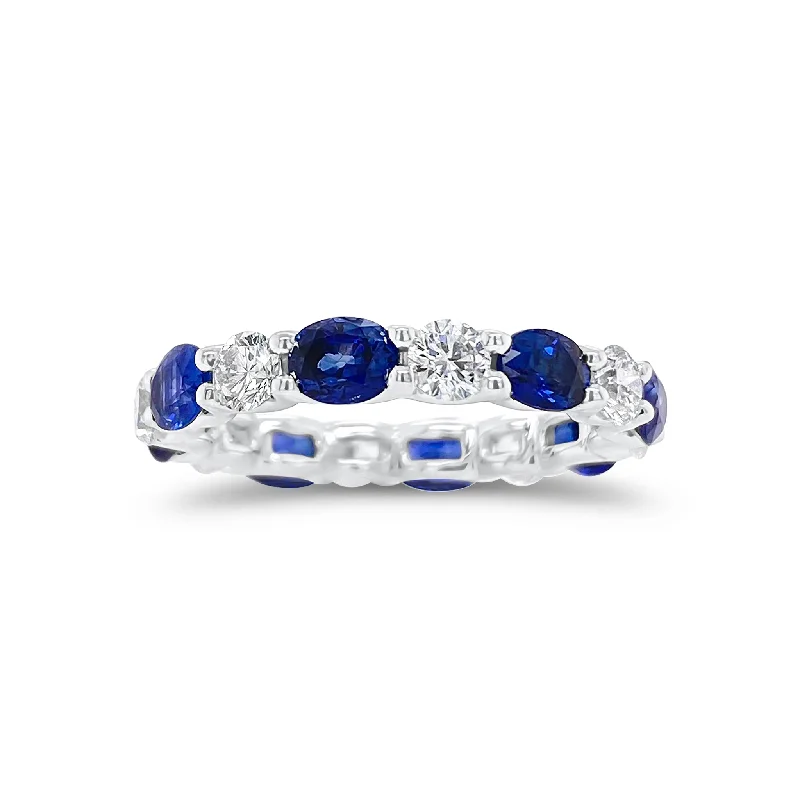 Timeless Elegance Now At Special Discounts Sapphire & Diamond Eternity Ring