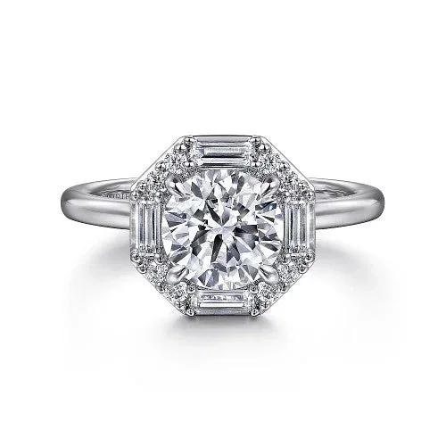 Exclusive Online Jewelry Sale – Don't Wait Seina - 14K White Gold Round Hidden Halo Diamond Engagement Ring (Setting Only) Exclusive Online Jewelry Sale – Don't Wait Seina - 14K White Gold Round Hidden Halo Diamond Engagement Ring (Setting Only)