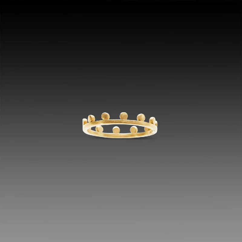 Trendy Minimalist Jewelry For Everyday Wear Side Dot Band