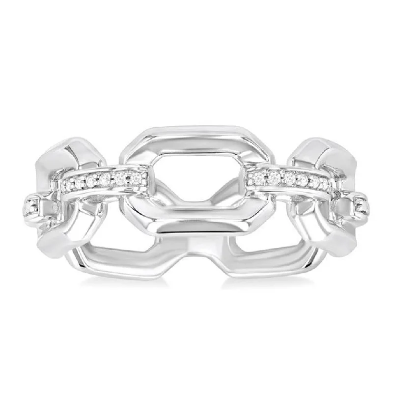 Chic, Trendy, And Affordable Jewelry Sale Sterling Silver Open Diamond Ring