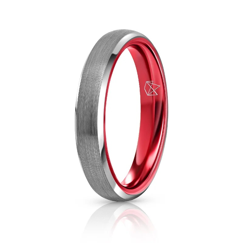 Jewelry Deals That Sparkle – Shop Today Silver Tungsten Ring - Resilient Red - 4MM Jewelry Deals That Sparkle – Shop Today Silver Tungsten Ring - Resilient Red - 4MM