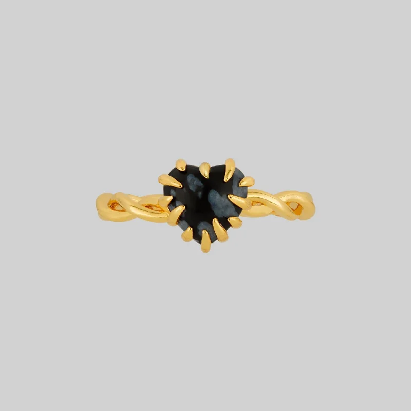 Don't Miss Out On Bestselling Jewelry At Special Prices SPRITE. Clawed Heart Gemstone Ring - Gold