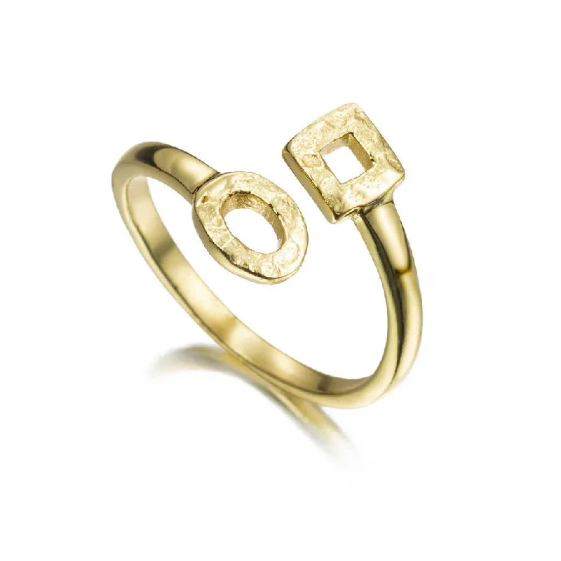 Jewelry Clearance – Final Chance To Save Big 18K Yellow Gold Vermeil Geometric Open Ring Jewelry Clearance – Final Chance To Save Big 18K Yellow Gold Vermeil Geometric Open Ring