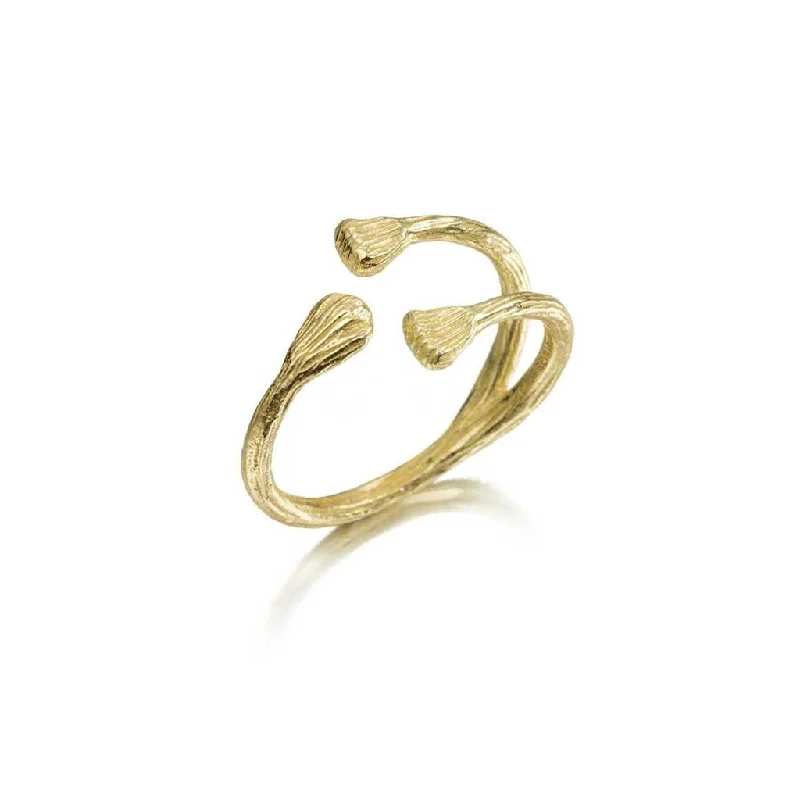 Best Jewelry Sale Prices – Limited-Time Offer 18K Yellow Gold Vermeil Open Ring