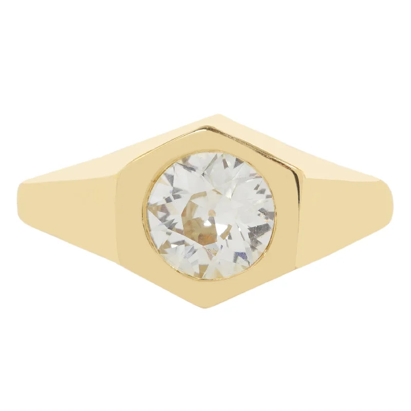 Special Deals On Handcrafted And Designer Jewelry Supernova Diamond Signet Ring