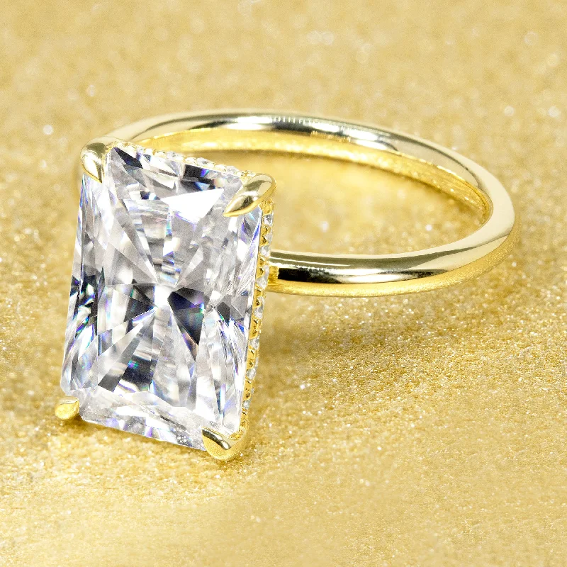 Flash Sale On Exquisite Jewelry – Don't Miss Out The Adara, 4.5ct Elongated Radiant-cut Hidden Halo Ring Flash Sale On Exquisite Jewelry – Don't Miss Out The Adara, 4.5ct Elongated Radiant-cut Hidden Halo Ring