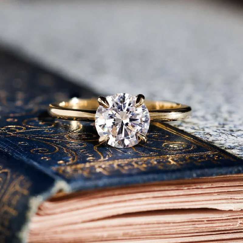 Luxury Jewelry Sale – Elegant Styles At Unbeatable Prices The Elise - Classic Solitaire Round Diamond Engagement Ring Luxury Jewelry Sale – Elegant Styles At Unbeatable Prices The Elise - Classic Solitaire Round Diamond Engagement Ring
