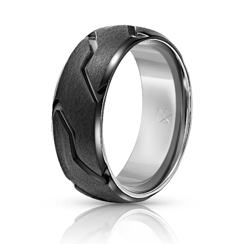 Get The Jewelry You Love At A Price You Love Titanium Ring - Black Striker