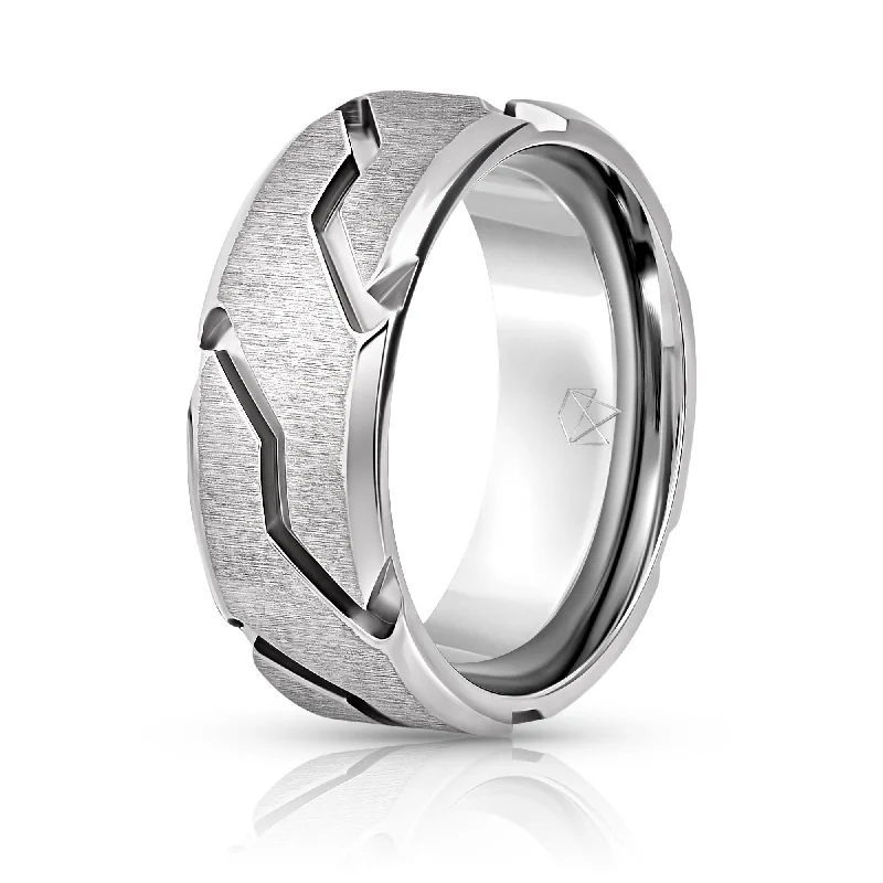 Luxury Meets Affordability – Jewelry Sale Live Now Titanium Ring - Silver Striker