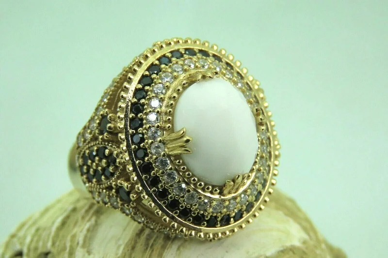 Limited-Time Jewelry Sale – Don't Miss These Deals Turkish Handmade Jewelry 925 Sterling Silver Pearl Stone Womens Ring