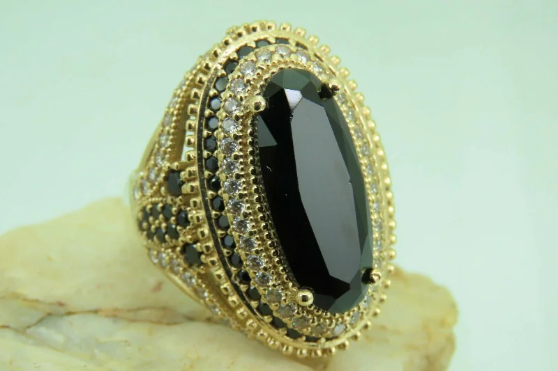 Luxury Meets Affordability – Jewelry Sale Now Live Turkish Handmade Jewelry 925 Sterling Silver Onyx Stone Womens Ring
