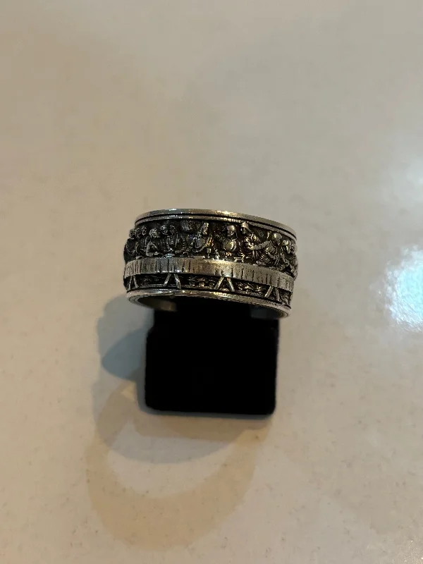 Jewelry Deals That Outshine The Rest 925 Sterling Silver Handmade Last Supper Unique Religious Jewelry Gift Perfect for Everyday Wear Mens Rings Jewelry Deals That Outshine The Rest 925 Sterling Silver Handmade Last Supper Unique Religious Jewelry Gift Perfect for Everyday Wear Mens Rings