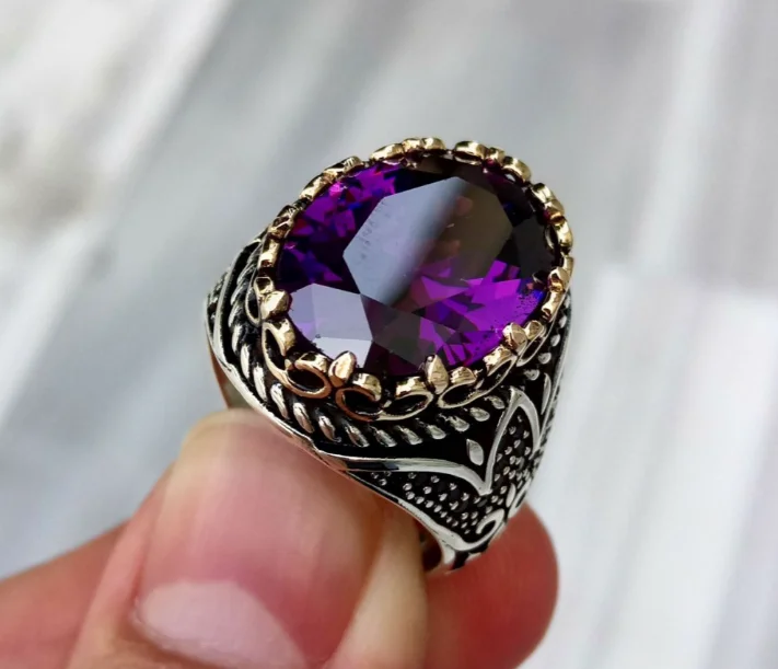 Jewelry Sale Bonanza – Grab Your Sparkle Now Turkish Handmade Jewelry 925 Sterling Silver Amethyst Stone Mens Rings Jewelry Sale Bonanza – Grab Your Sparkle Now Turkish Handmade Jewelry 925 Sterling Silver Amethyst Stone Mens Rings