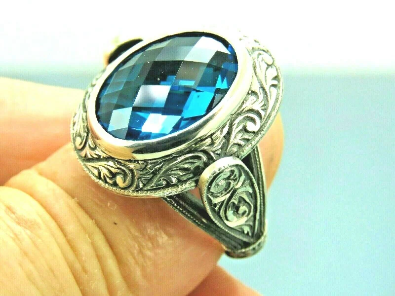 Dazzle In Elegance With Our Biggest Jewelry Sale Turkish Handmade Jewelry 925 Sterling Silver Aquamarine Stone Mens Rings