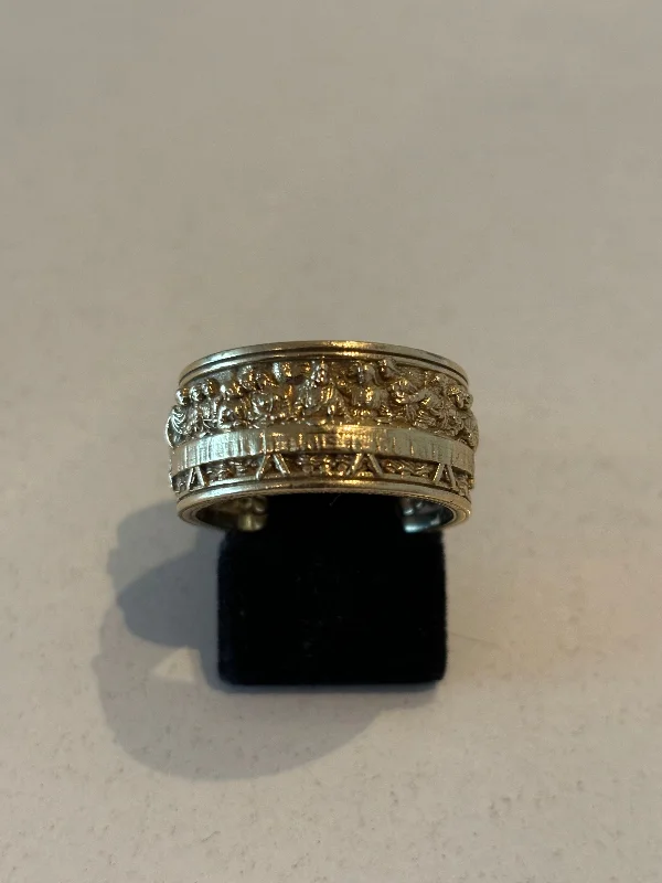 Upgrade Your Jewelry Collection For Less 18K Gold Handmade Last Supper Ring Leonardo Da Vinci for Men Unique Religious Jewelry Gift Perfect for Spiritual Expression and Everyday Wear Mens Rings Upgrade Your Jewelry Collection For Less 18K Gold Handmade Last Supper Ring Leonardo Da Vinci for Men Unique Religious Jewelry Gift Perfect for Spiritual Expression and Everyday Wear Mens Rings