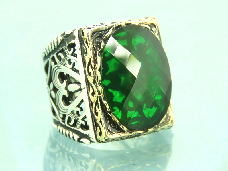 Elegant Jewelry, Exclusive Prices – Shop Now Turkish Handmade Jewelry 925 Sterling Silver Emerald Stone Mens Rings Elegant Jewelry, Exclusive Prices – Shop Now Turkish Handmade Jewelry 925 Sterling Silver Emerald Stone Mens Rings